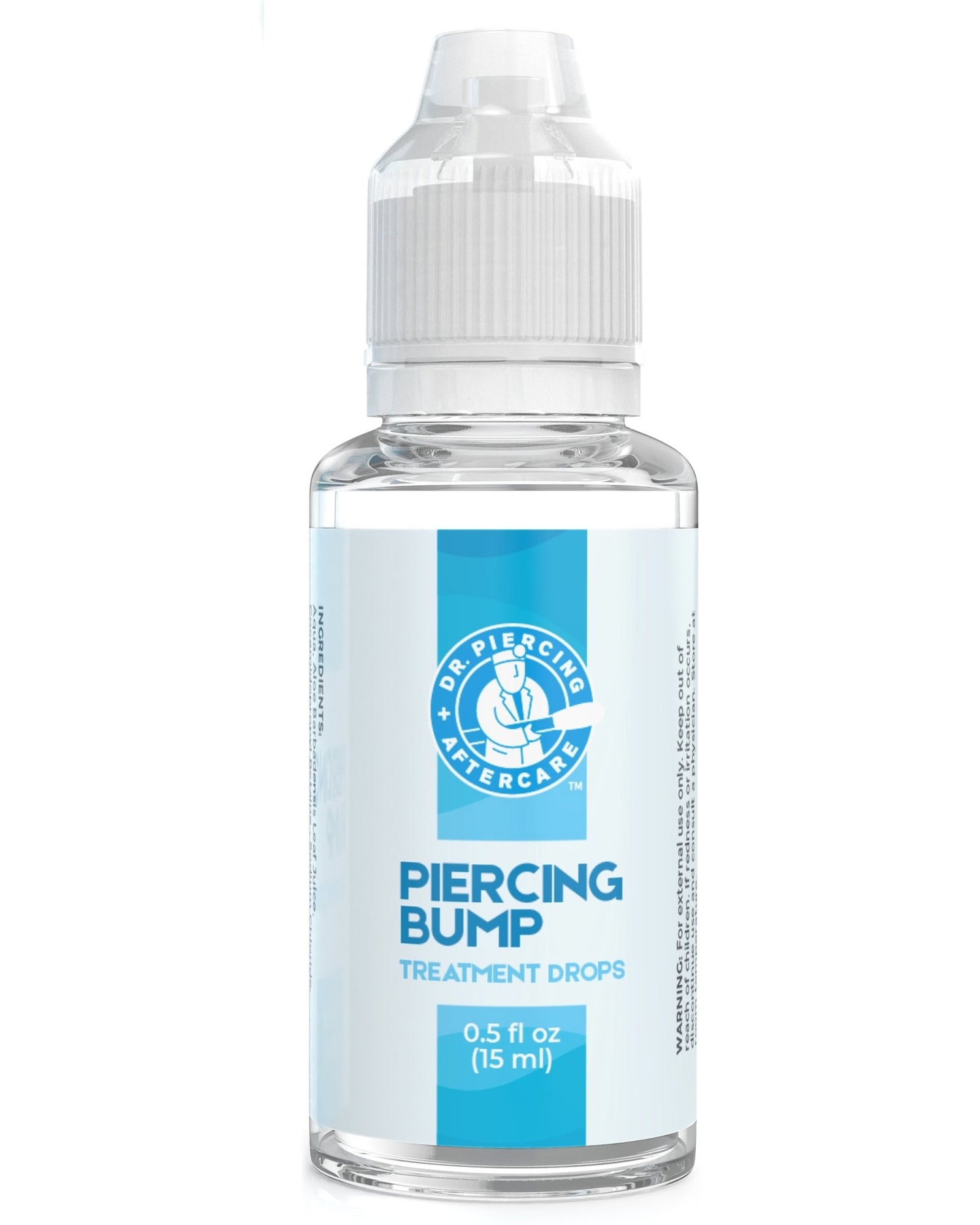 Dr. Piercing Aftercare Bump &amp; Keloid Treatment Drops | Hydrating &amp; Soothing Saline Based Solution | Reduce the Size &amp; Appearance of Scars | Swift Healing of Ear, Nose, Belly, Body Piercings | 30 ML Pack of 2 - Dr. Piercing Aftercare