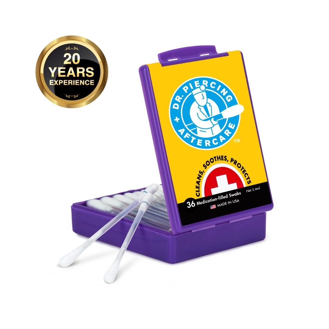 Dr. Piercing Aftercare Medicated Swabs - Dr. Piercing Aftercare