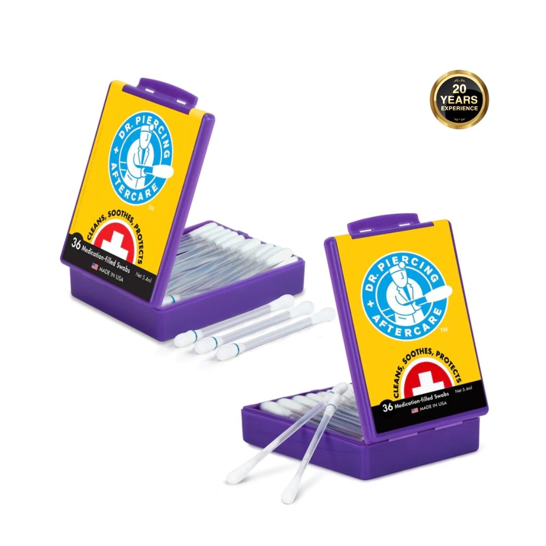 Dr. Piercing Aftercare Medicated Swabs - Dr. Piercing Aftercare