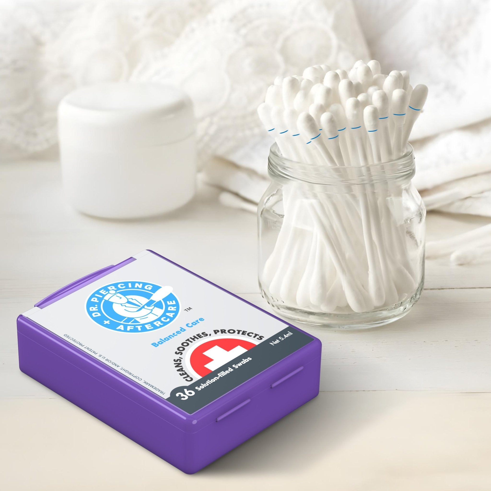 Balanced Care Swabs Cases - Wholesale - Dr. Piercing Aftercare