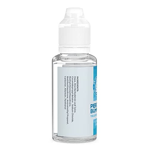 Dr. Piercing Aftercare Keloid Drops – Non - Greasy Saline Solution for Keloid Bump Removal for Piercings - May Reduce Appearance of Nose Piercing Bump, Nose Ear Lip Belly (15 mL) - Dr. Piercing Aftercare