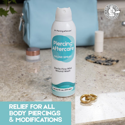 Dr. Piercing Aftercare Saline Spray (1 Case) - Dr. Piercing Aftercare