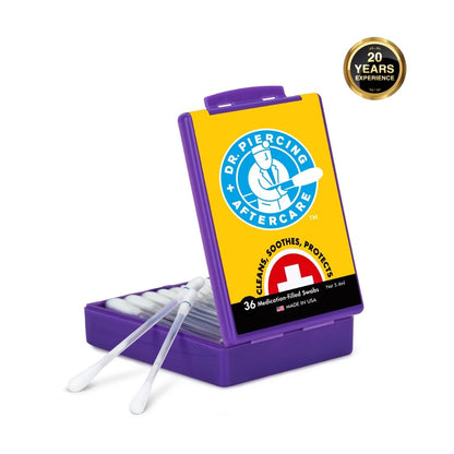 Dr. Piercing Aftercare Medicated Swabs - Dr. Piercing Aftercare