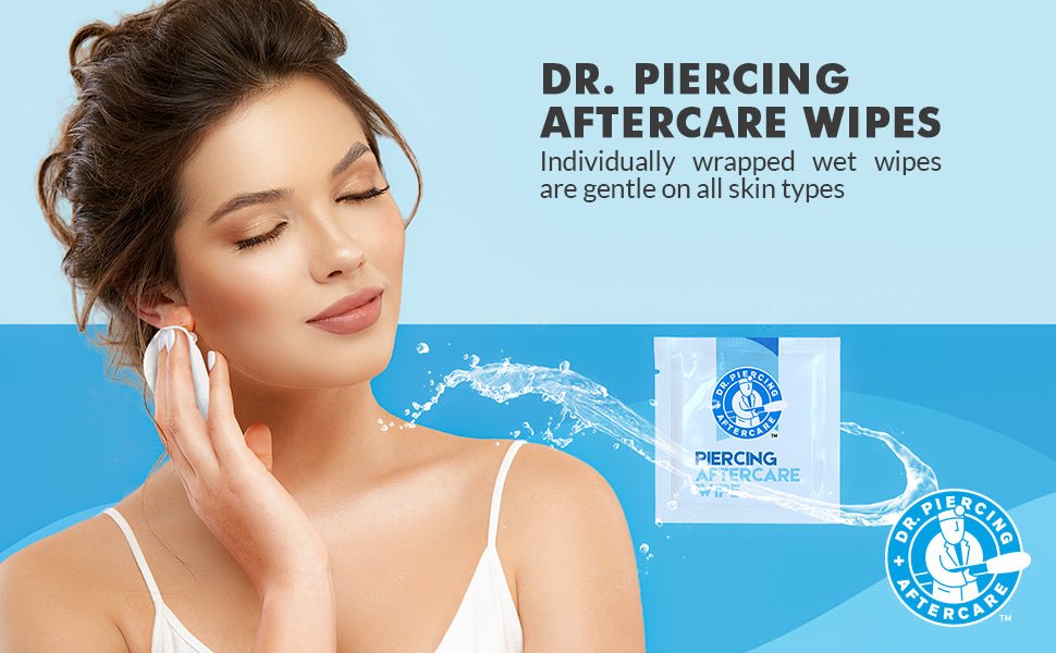 Dr. Piercing Aftercare Wipes - Dr. Piercing Aftercare
