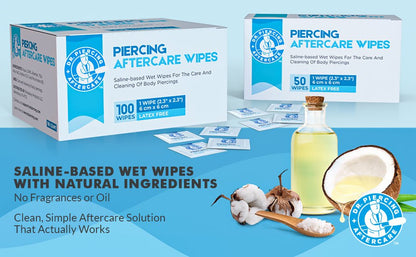 Dr. Piercing Aftercare Wipes - Dr. Piercing Aftercare