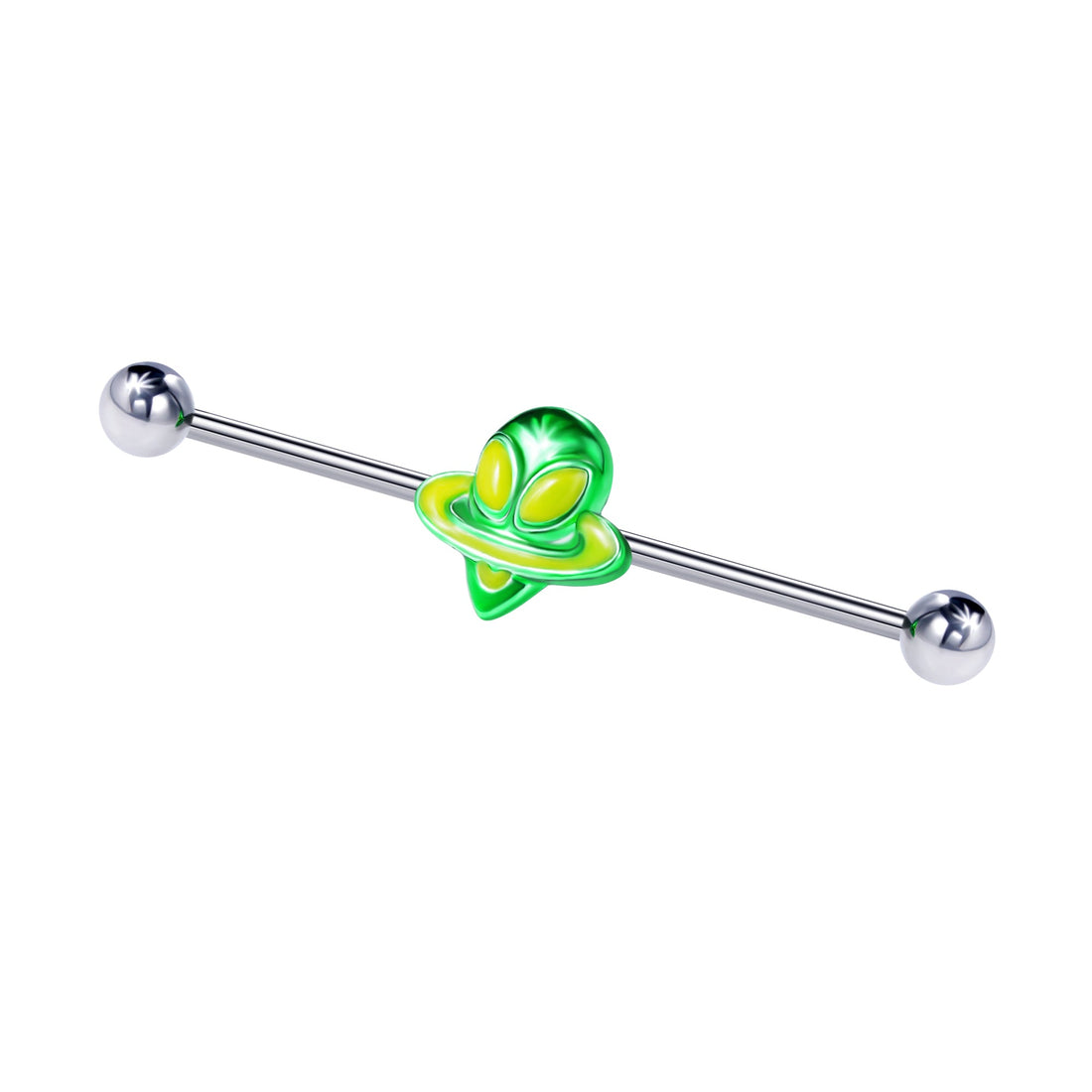 Space Alien Industrial Barbell Piercing - Dr. Piercing Aftercare